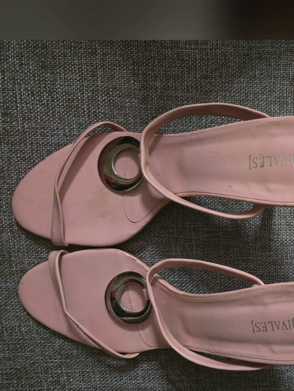 Pink Double Straps Sandals